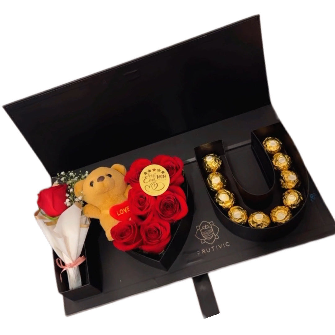 (F-081) I Love You Rose Box