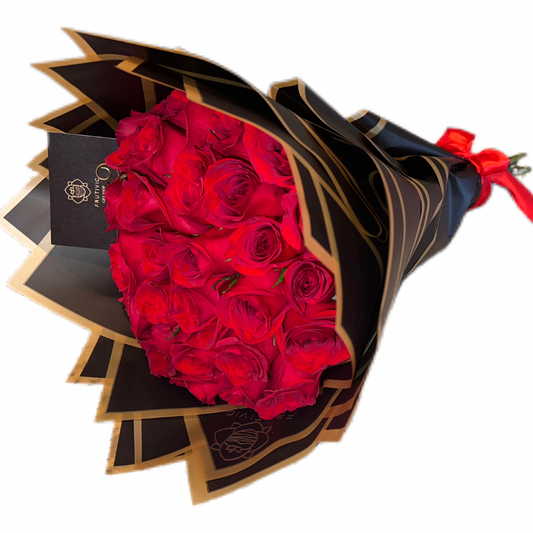 (F-010) Red Rose Bouquet