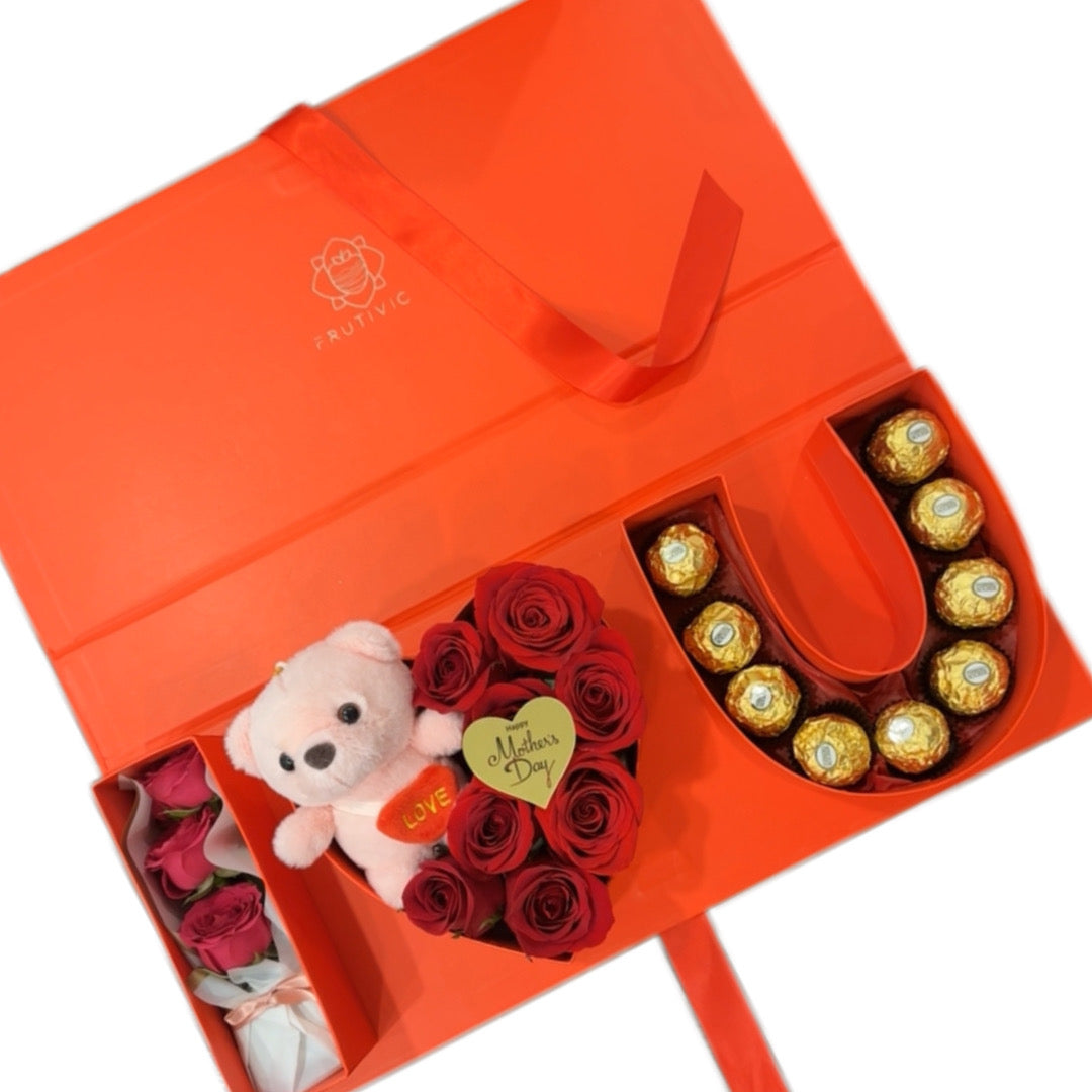 (F-081) I Love You Rose Box