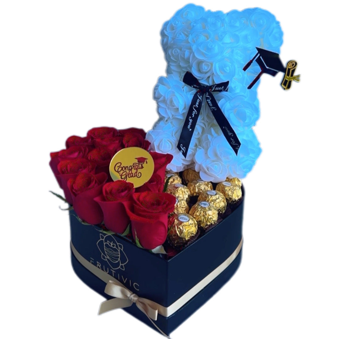 (F-022) Red Rose & Chocolate