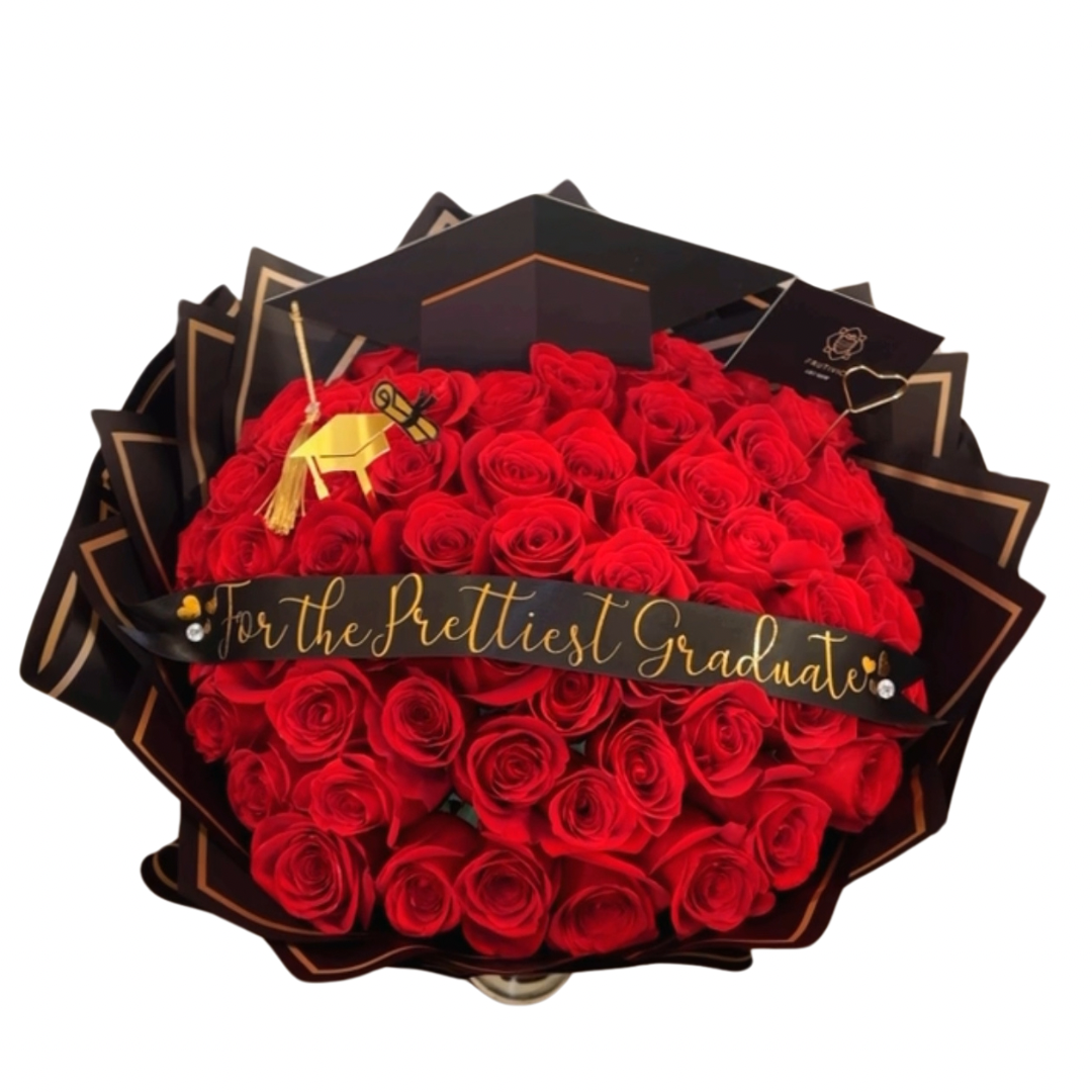 (F-010) Red Rose Bouquet