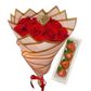 (F-011) Red Rose Bouquet / Chocolate Covered Strawberries