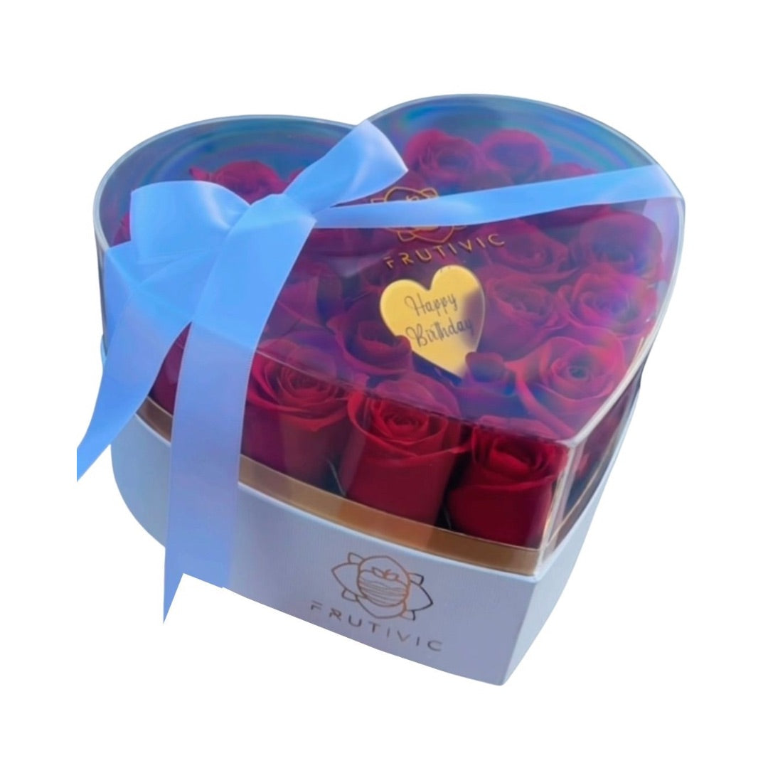 🌹 Acrylic Rose Box — F‑072