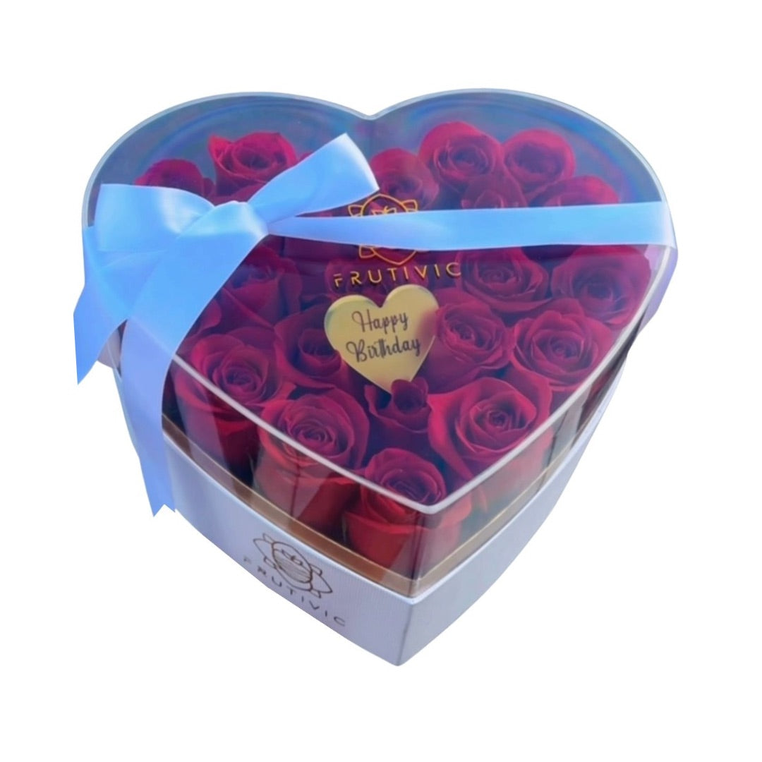 🌹 Acrylic Rose Box — F‑072